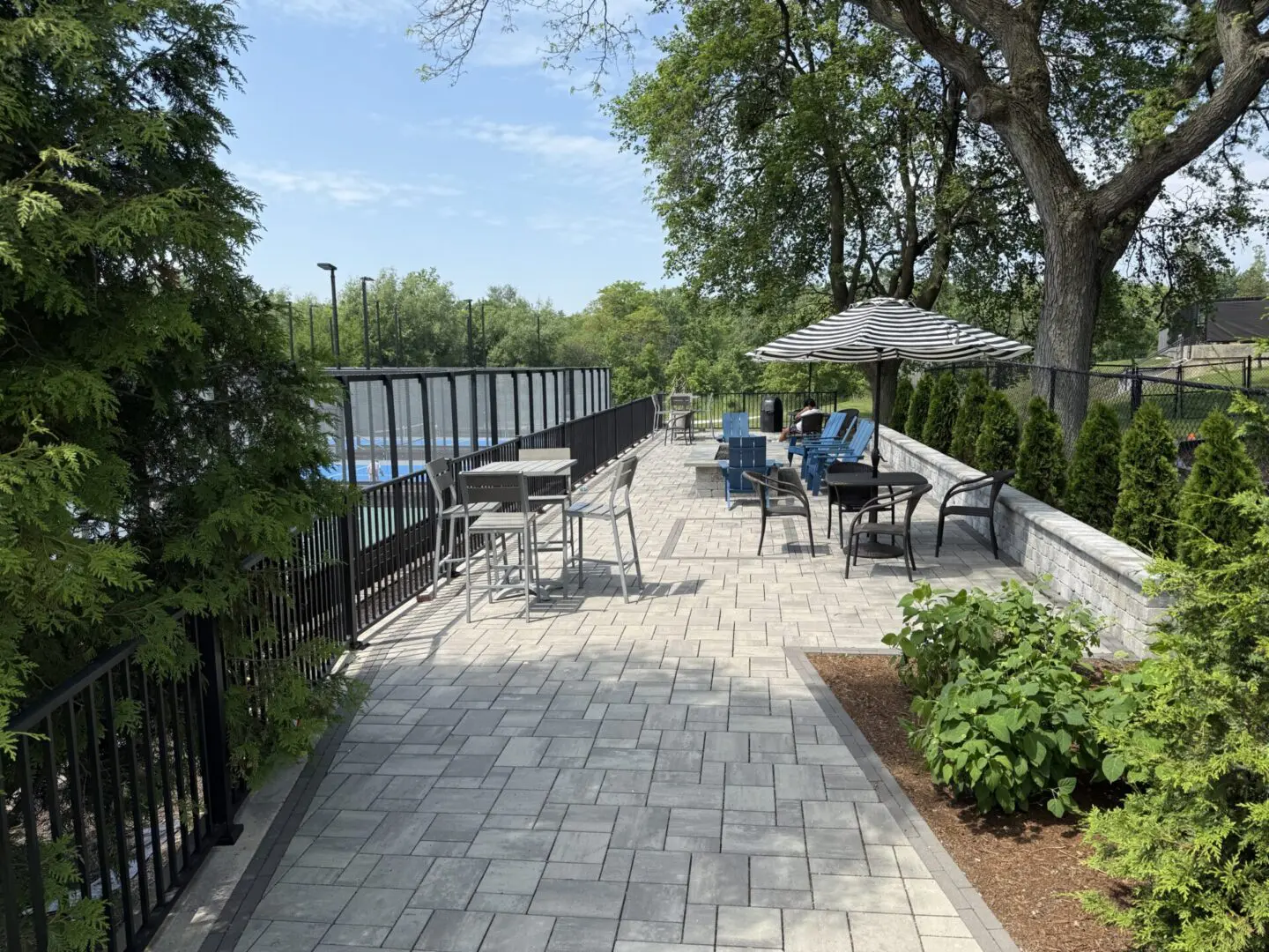 Professional fire pit and seating wall installation in Hinsdale, IL