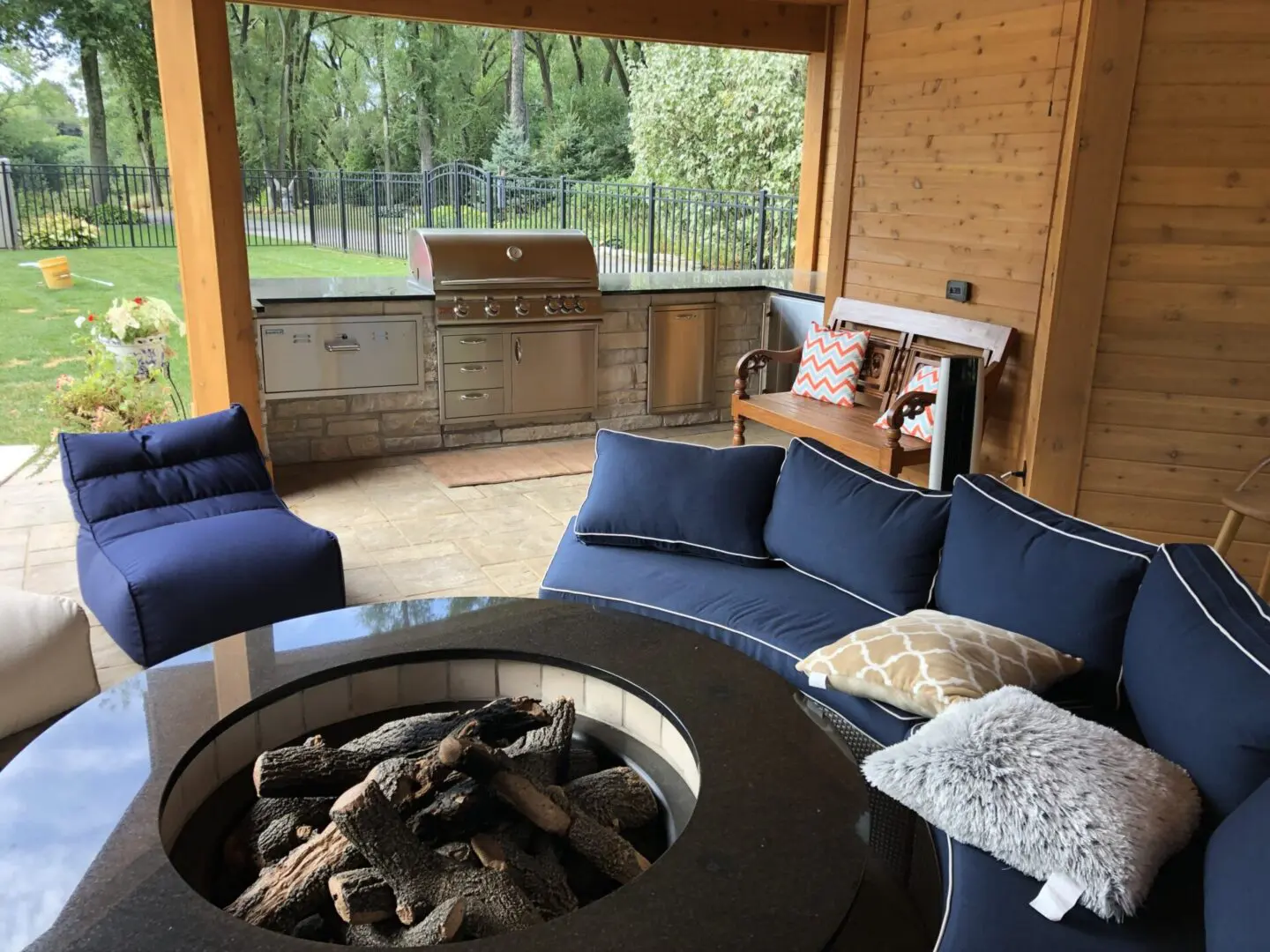 Custom firepit installer in Lisle, IL