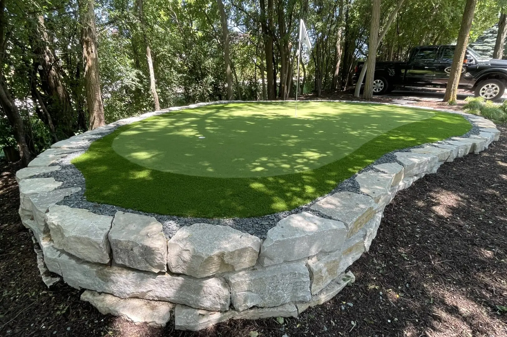 Putting green installation near Hinsdale, IL