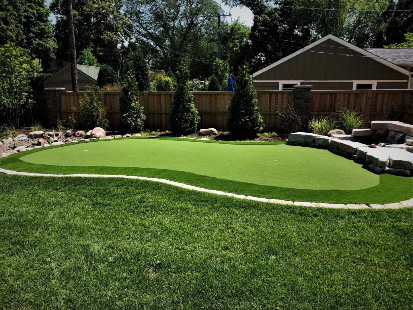 Custom landscape design installation in Downers Grove, IL