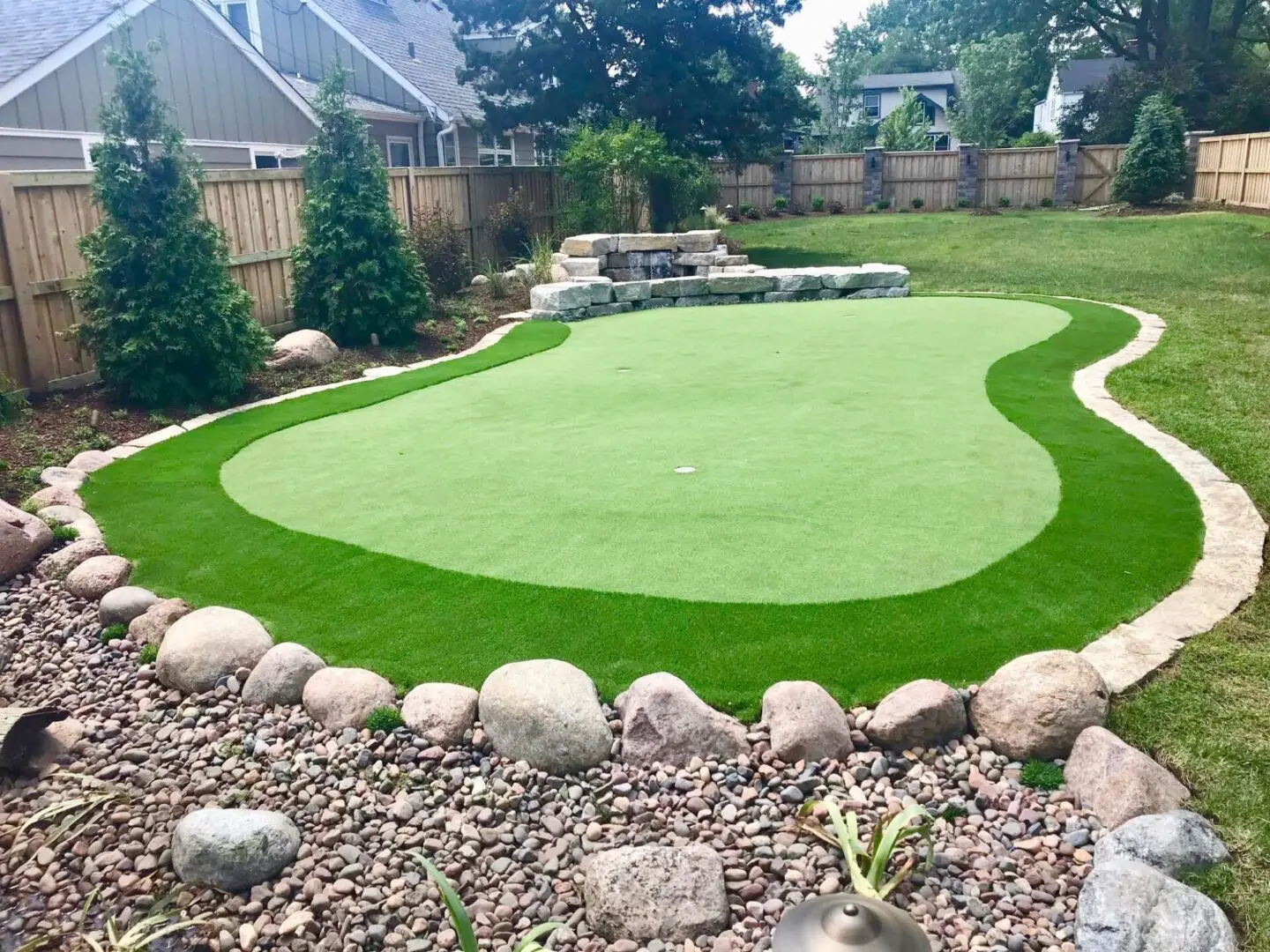 Putting green installation in Downers Grove, IL