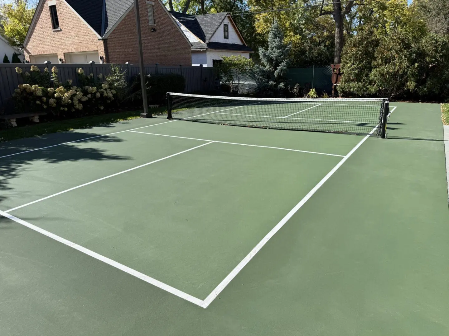 Custom pickleball court installation in Hinsdale, IL