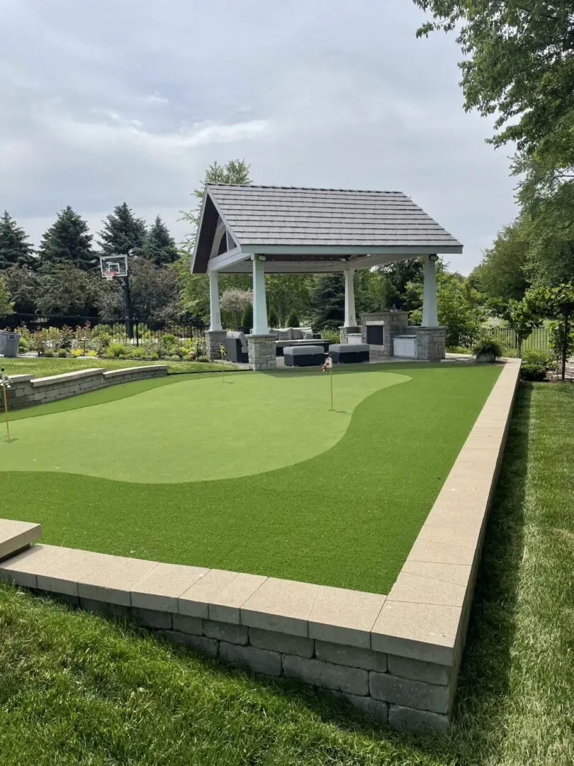 Custom outdoor living space installation in Naperville, IL