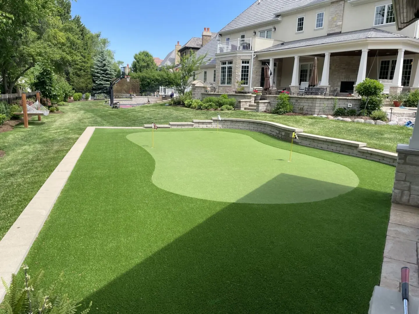 Putting green installation in Naperville, IL