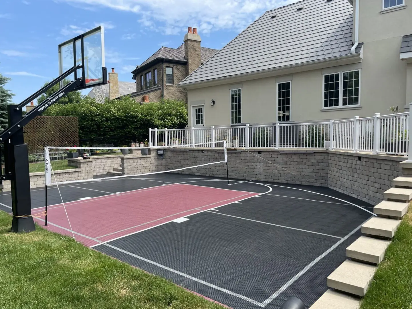 Sports court installation near Naperville, IL