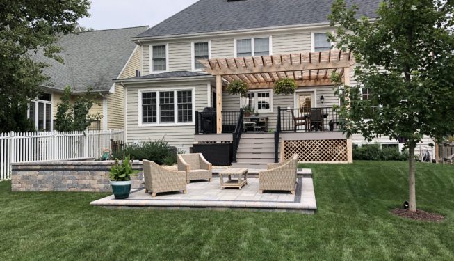 A Property with a Lawn and an Outdoor Patio