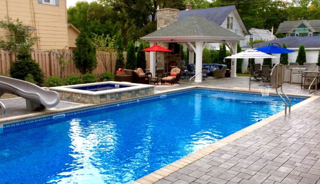 A Beautiful Pool Enhancing the Landscaping View
